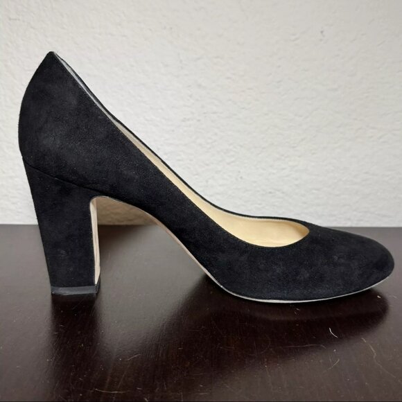 Jimmy Choo Shoes Womens Size 39 Suede Block Heel Pumps - Picture 3 of 11